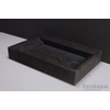 Forzalaqua Bellezza lavabo 80,5x51,5x9cm Rectangulaire 0 trous de robinet Pierre naturelle Granit adouci SW67877